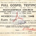 Eileen Clewes Bethshan Membership Card 1945