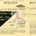 Petrol Ration Book